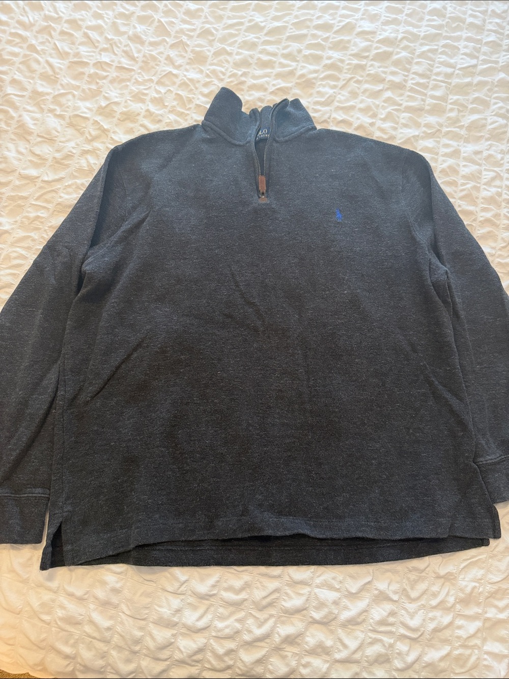 Polo by Ralph Lauren Men's Black Quarter-Zip Sweater